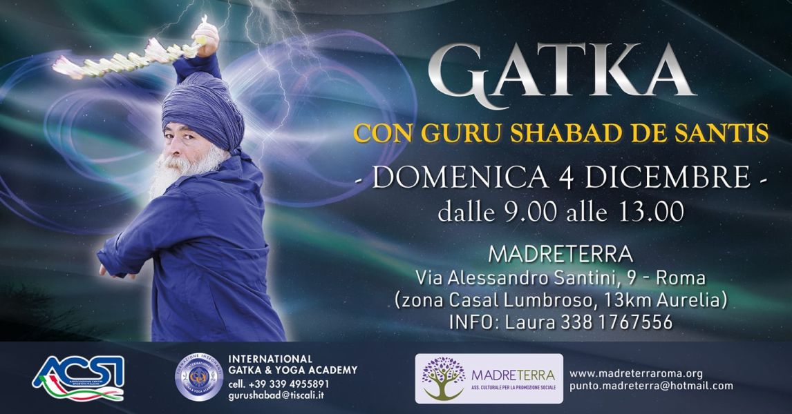 Gatka 4 dicembre.jpg Gatka con Guru Shabad De Santis - 4 Dicembre 2022 - Roma